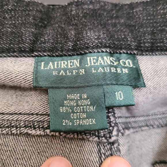 Lauren Jeans Co. Ralph Lauren Black Jeans Size 10 - Picture 2 of 10
